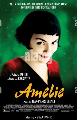 DATA DI RILASCIO: 25 aprile 2002. TITOLO DEL FILM: Amelie. STUDIO: Miramax. TRAMA: Amelie, una ragazza innocente e ingenua a Parigi, con il proprio senso di giustizia, decide di aiutare chi le circonda e lungo la strada, scopre l'amore. NELLA FOTO: AUDREY TAUTOU interpreta Amelie Poulain. (Immagine di credito: © Miramax/Entertainment Pictures/ZUMAPRESS.com) SOLO PER USO EDITORIALE! Non per USO commerciale! Foto Stock