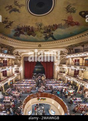 El Ateneo Grand Splendid Bookshop, Buenos Aires, Argentina. Votata costantemente come una delle librerie più belle del mondo. Foto Stock