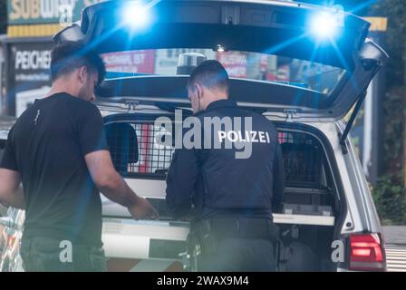 le forze di polizia austriache sono come qualsiasi altro simbolo e segno della polizia austriaca Foto Stock