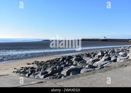 Burry Port East Beach, Burry Port, Carmarthenshire, Galles Foto Stock