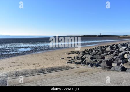 Burry Port East Beach, Burry Port, Carmarthenshire, Galles Foto Stock