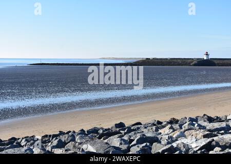 Burry Port East Beach, Burry Port, Carmarthenshire, Galles Foto Stock