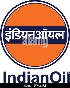 Logo Indian Oil | Indian Oil Corporation , benzina o diesel Illustrazione Vettoriale