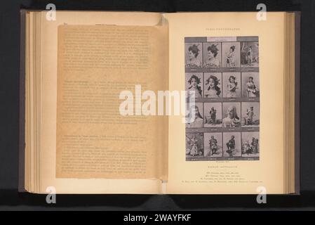 Sedici ritratti di attori, Félix Nadar, c. 1883 - in o prima del 1893 stampa fotomeccanica da sinistra a destra e dall'alto verso il basso: Jeanne Saler, Mlle Tussini, M. Vauthier, M. Guyon, M. riga, m. Dacheux e M. Mesmaker. Ritratto collotipo di Parigi di attore, attrice Foto Stock
