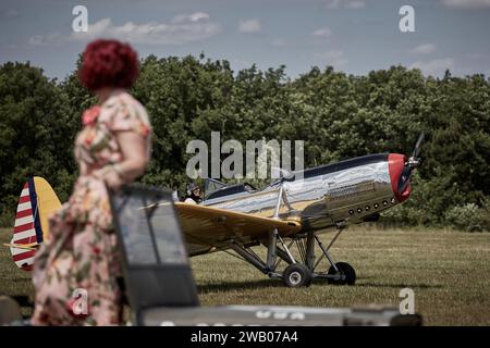 Ryan PT-22 recluta pronta al decollo Foto Stock