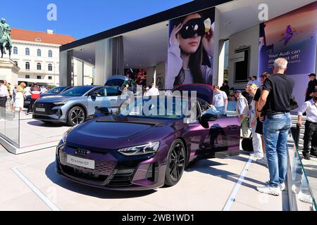 AUDI RS e-tron GT, IAA Mobility 2023, Monaco, Baviera, Germania Foto Stock