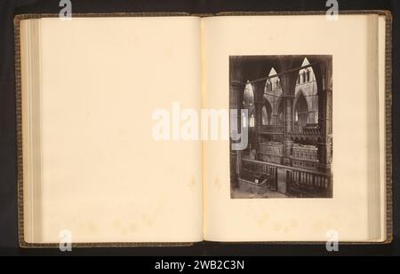 Kapel van St Edmund te Westminster Abbey, John Harrington, c. 1864 - nel o prima del 1869 foto di supporto fotografico stampa albume abbazia, monastero, convento  chiesa cattolica romana. interno della chiesa. Parti dell'interno della chiesa: chapel Westminster Abbey Foto Stock