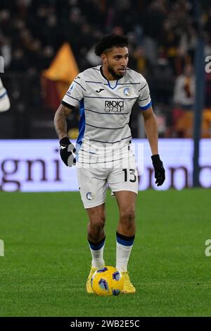 Roma, Italia. 7 gennaio 2024. Jose Dos Santos Ederson (Atalanta BC); durante il Campionato Italiano di calcio Una partita del 2023/2024 tra AS Roma vs Atalanta BC allo Stadio Olimpico di Roma il 7 gennaio 2024. Credito: Agenzia fotografica indipendente/Alamy Live News Foto Stock