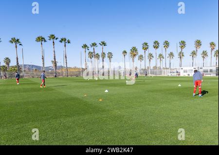 Oliva, Spagna. 8 gennaio 2024. Oliva, oliva Beach en Golf, 08-01-2024, stagione 2023/2024, Dutch Eredivisie Football Panoramica durante il training camp Twente - Osnabruck (amichevole) credito: Pro Shots/Alamy Live News Foto Stock