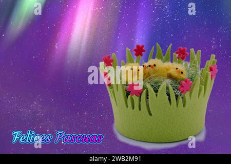 Desideri, Pasqua, sfondo, colori, motivo, primavera, bellezza, grafica, disegno, artistico, buona Pasqua, Foto Stock