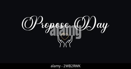 Happy Parpose Day: Elegante testo illustrativo Design Illustrazione Vettoriale