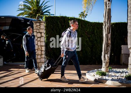 Oliva, Spagna. 8 gennaio 2024. Gent's Sven Kums nella foto durante il training camp invernale della squadra di calcio belga KAA Gent, a oliva, Spagna, lunedì 08 gennaio 2024. BELGA PHOTO JASPER JACOBS Credit: Belga News Agency/Alamy Live News Foto Stock