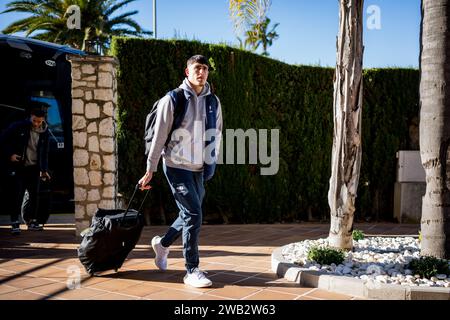 Oliva, Spagna. 8 gennaio 2024. Omri Gandelman di Gent nella foto durante il training camp invernale della squadra di calcio belga KAA Gent, a oliva, Spagna, lunedì 08 gennaio 2024. BELGA PHOTO JASPER JACOBS Credit: Belga News Agency/Alamy Live News Foto Stock