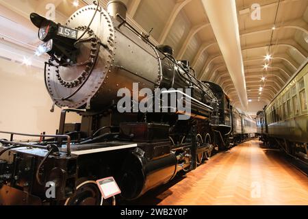 1909 locomotiva a vapore Baldwin Consolidation, in mostra presso l'Henry Ford Museum of American Innovation Foto Stock