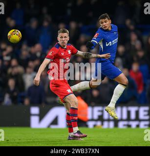 Londra, Regno Unito. 6 gennaio 2024 - Chelsea contro Preston North End - fa Cup Round 3 - Stamford Bridge. Thiago Silva di Chelsea in azione. Credito immagine: Mark Pain / Alamy Live News Foto Stock