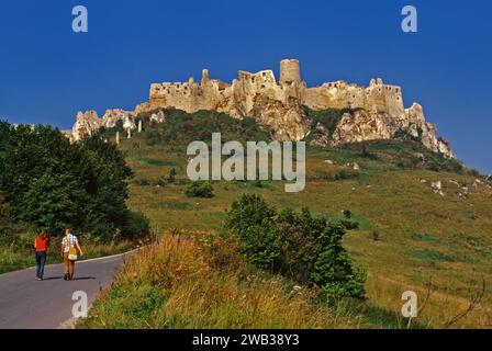 Castello di SPIS (Spissky hrad, Zipser Burg) vicino a Spisske Podhradie, regione di Spis, Slovacchia Foto Stock