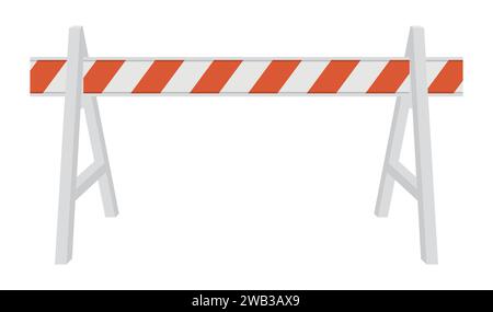 Barriere stradali per limitare il traffico. Illustrazione vettoriale. EPS 10. Illustrazione Vettoriale