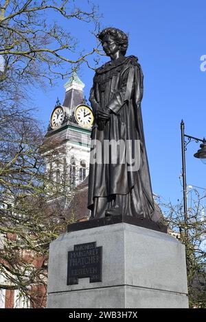 Statua di Margaret Thatcher Grantham Lincs. 2024 Foto Stock