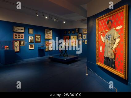 Spike Lee: Installazione di oggetti con sorgenti creative presso il Brooklyn Museum di Brooklyn New York Foto Stock