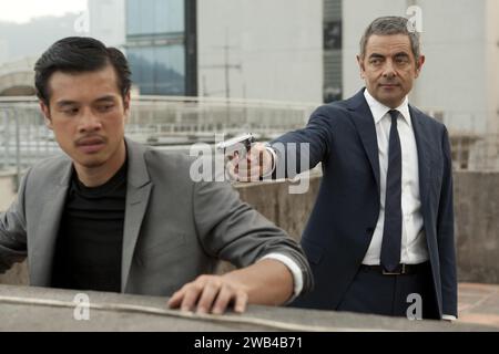 Johnny English Reborn anno : 2011 Regno Unito / Stati Uniti Direttore : Oliver Parker Williams Belle, Rowan Atkinson Foto Stock