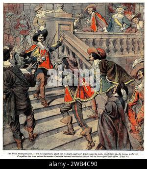 I tre moschettieri (francese: Les Trois Mousquetaires), collezione privata Alexandre Dumas del XIX secolo Foto Stock