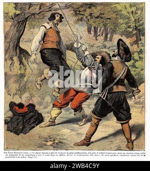 I tre moschettieri (francese: Les Trois Mousquetaires), collezione privata Alexandre Dumas del XIX secolo Foto Stock