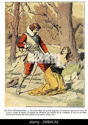 I tre moschettieri (francese: Les Trois Mousquetaires), collezione privata Alexandre Dumas del XIX secolo Foto Stock