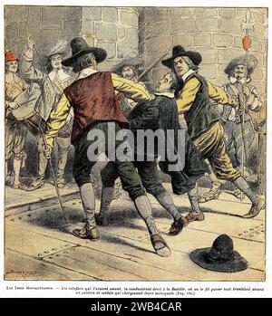 I tre moschettieri (francese: Les Trois Mousquetaires), collezione privata Alexandre Dumas del XIX secolo Foto Stock