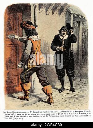 I tre moschettieri (francese: Les Trois Mousquetaires), collezione privata Alexandre Dumas del XIX secolo Foto Stock