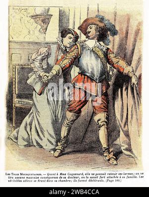 I tre moschettieri (francese: Les Trois Mousquetaires), collezione privata Alexandre Dumas del XIX secolo Foto Stock