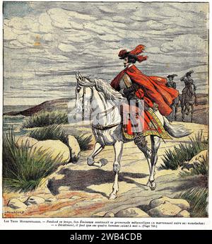 I tre moschettieri (francese: Les Trois Mousquetaires), collezione privata Alexandre Dumas del XIX secolo Foto Stock