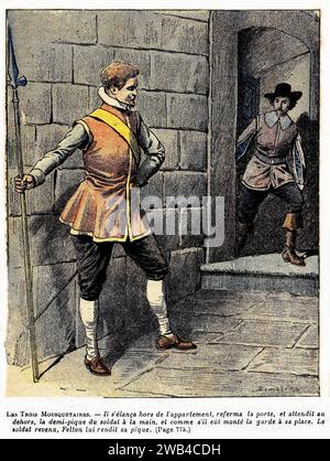 I tre moschettieri (francese: Les Trois Mousquetaires), collezione privata Alexandre Dumas del XIX secolo Foto Stock