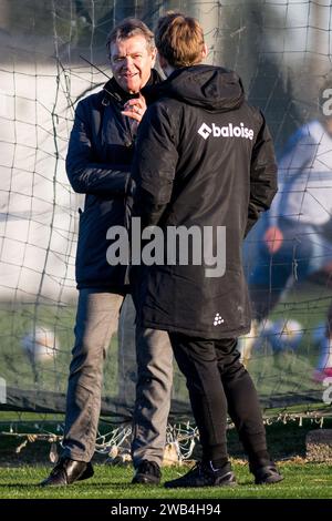 Oliva, Spagna. 8 gennaio 2024. Il manager di Gent, Michel Louwagie, raffigurato durante il training camp invernale della squadra di calcio belga KAA Gent, a oliva, in Spagna, lunedì 8 gennaio 2024. BELGA PHOTO JASPER JACOBS Credit: Belga News Agency/Alamy Live News Foto Stock