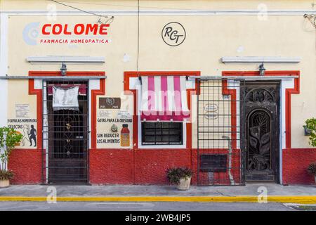 Old Pharmacy, centro storico, Merida Mexico Foto Stock