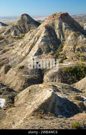 Terry Badlands dalla vista panoramica si affacciano, Terry Badlands Wilderness Area Studio, Montana Foto Stock