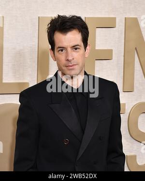 Mark Ronson partecipa al 81° Annual Golden Globe Awards al Beverly Hilton il 7 gennaio 2024 a Beverly Hills, California. Foto: Casey Flanigan/imageSPACE Foto Stock