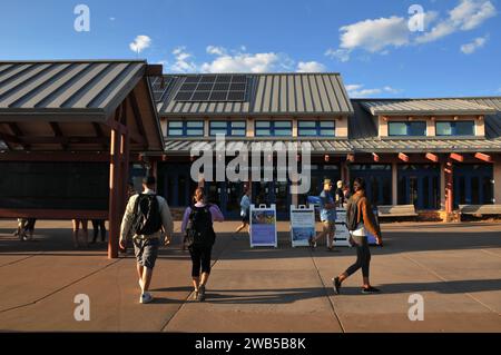 Grand Canyon / Grand canyon nationak Park /Arizona /USA/ 09.settembre 2019 /Vistor al centro visitatori del Grand Canyon e Grand Canyon Grand Park Trail lunedì 9 settembre 2019 Data usa bellezza del Parco Nazionale del Gran Canyon e sentiero del Grand Canyon dell'Arizona USA. Foto. Francis Joseph Dean / Deanpicture. Foto Stock