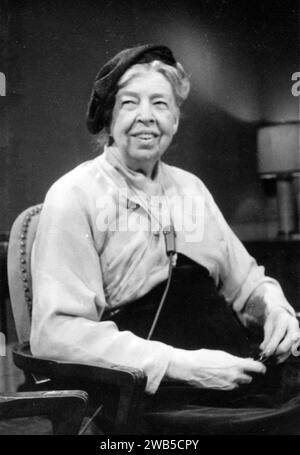 Eleanor Roosevelt, Anna Eleanor Roosevelt (1884 – 1962) figura politica americana, first lady degli Stati Uniti dal 1933 al 1945 Foto Stock