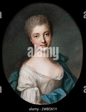 (Narbonne) Portrait de jeune femme - Jean-Marc Nattier Foto Stock