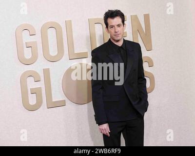 Mark Ronson partecipa agli arrivi del 81° Golden Globe Awards annuale al Beverly Hilton Hotel a Beverly Hills, CALIFORNIA, il 7 gennaio 2024. (Foto di Sthanlee Mirador/SipaUSA) Foto Stock