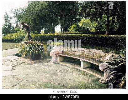 Un parco Sedgwick con posti a sedere in Garden Old & New Vol 2 Foto Stock