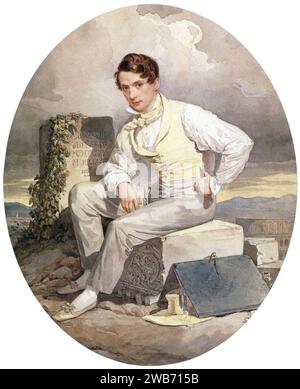 Alexander Brullov - Autoritratto - 1830. Foto Stock
