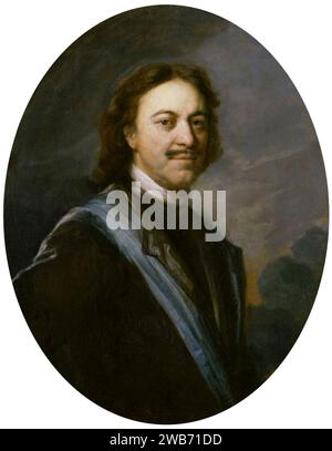 Andrei Matveev - Ritratto di Pietro I.. Foto Stock