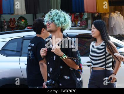 Il vivace e colorato mercato del fine settimana di Chatuchak a Bangkok, Thailandia. Foto Stock