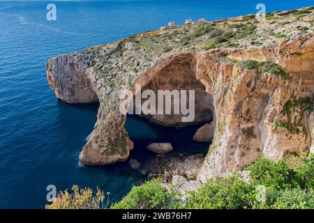Grotta Azzurra a Wied iz-Zurrieq, Malta Foto Stock
