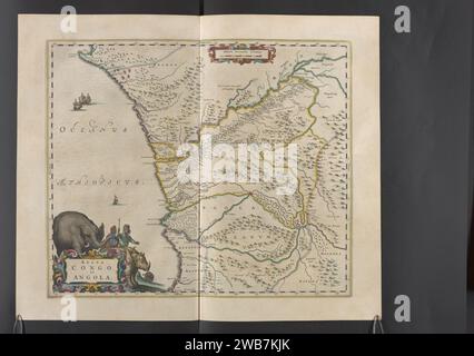 Regna Congo et Angola - Atlas Maior, vol 10, mappa 31 - Joan Blaeu, 1667 Foto Stock