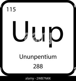 Ununpentium icon vektor Illustration design Illustrazione Vettoriale