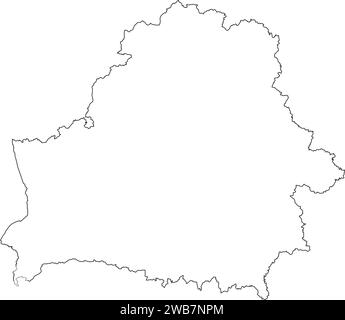 Icona mappa Bielorussia disegno illustrativo vettoriale Illustrazione Vettoriale