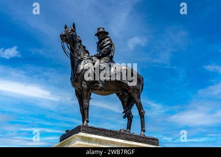 Statua e monumento al 18° presidente degli Stati Uniti Ulysses S. Grant, situato nelle vicinanze del Campidoglio a Washington DC (USA). Foto Stock