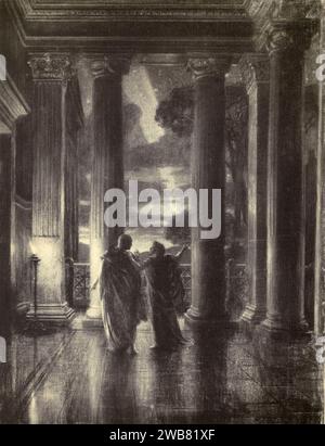 SIR EDWARD POYNTER, BART., The Ides of March Frontespiece A Tribute to the Genius of William Shakespeare; essere il programma di una rappresentazione al Drury Lane Theatre il 2 maggio 1916, il tercentenario della sua morte; umilmente offerto dai giocatori e dai loro colleghi nelle arti affini della musica e della pittura MACMILLAN AND CO., LIMITED ST. MARTIN'S STREET, LONDRA 1916 Foto Stock